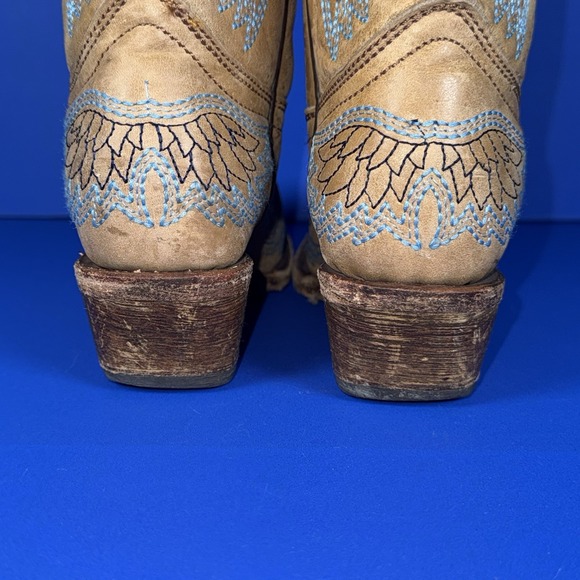 Vintage Corral Cowboy Boots with Hearts and‎ Wings Kids 2.5T Cowgirl Boots Rodeo - Picture 5 of 9